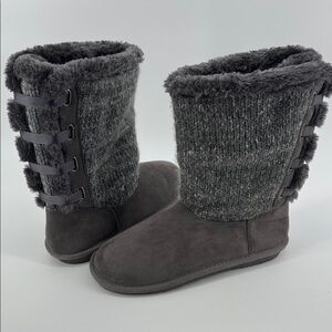 Sugar Womens Panthea Microsuede Faux Fur Winter & Snow Boots Size 8 NWOT